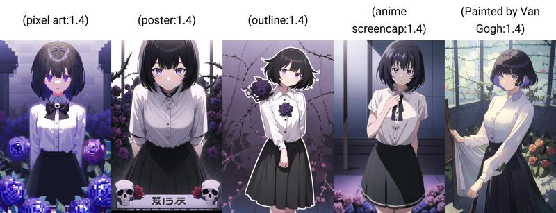 xyz_grid-0092-2172774131-(pixel art_1.4),masterpiece,best quality,straight-on,A girl with black hair, white shirt and black skirt，a rose blooms,skull，The.png